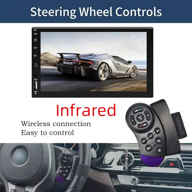 Sinovcle 7 Inch Car MP5 Player With CarPlay Android Auto Touch Screen