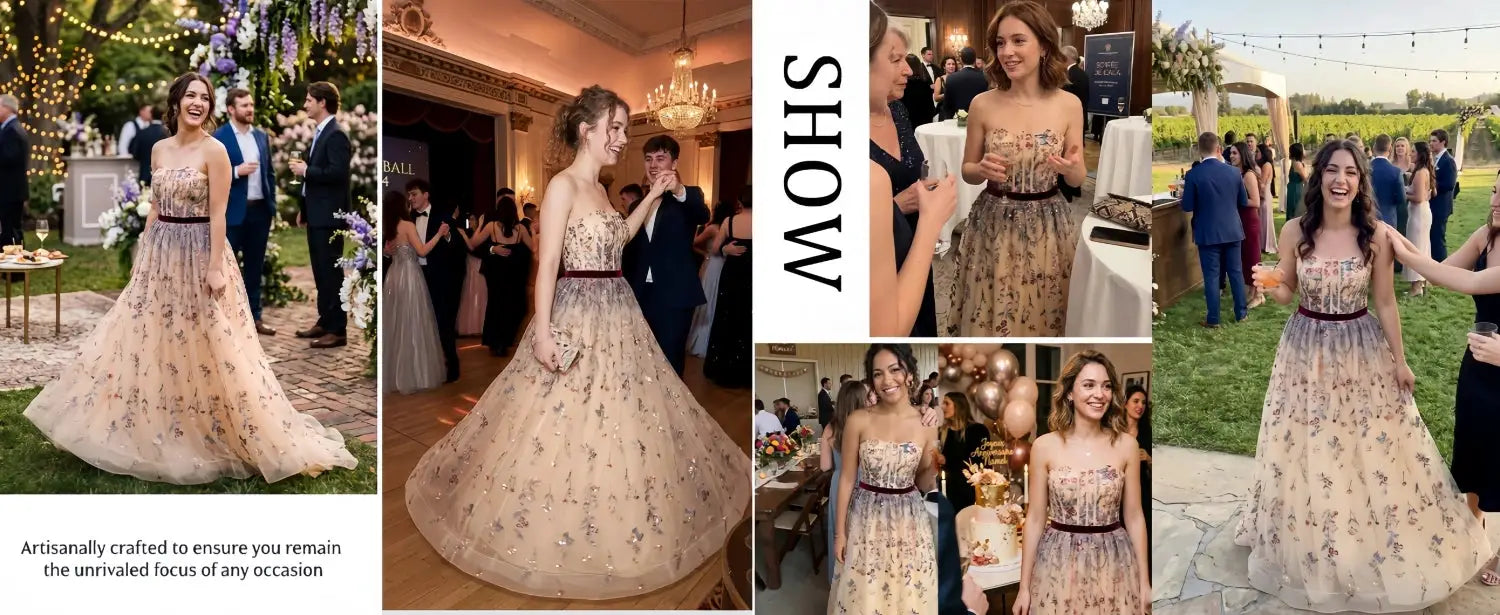 Lucy Customized Evening Dress A Line Gown for Special Occasions