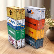 Mini Iron Storage Box Miniature Desktop Organizer Sea Freight Container Design Creative Decoration For Collectors Gift