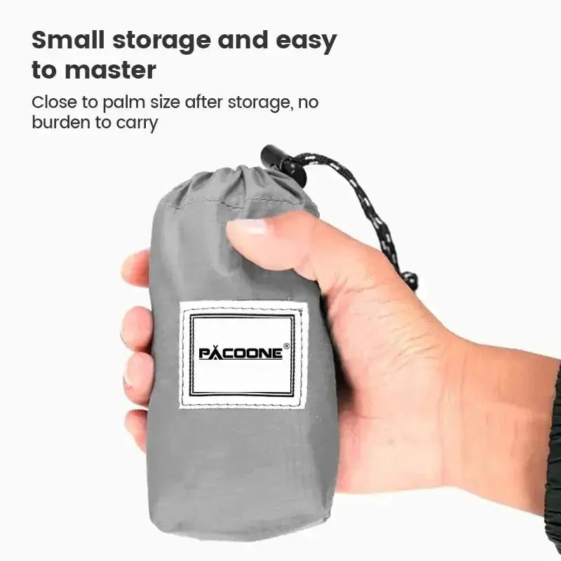 Foldable 20L hiking backpack compact size for easy storage and portability in hand.