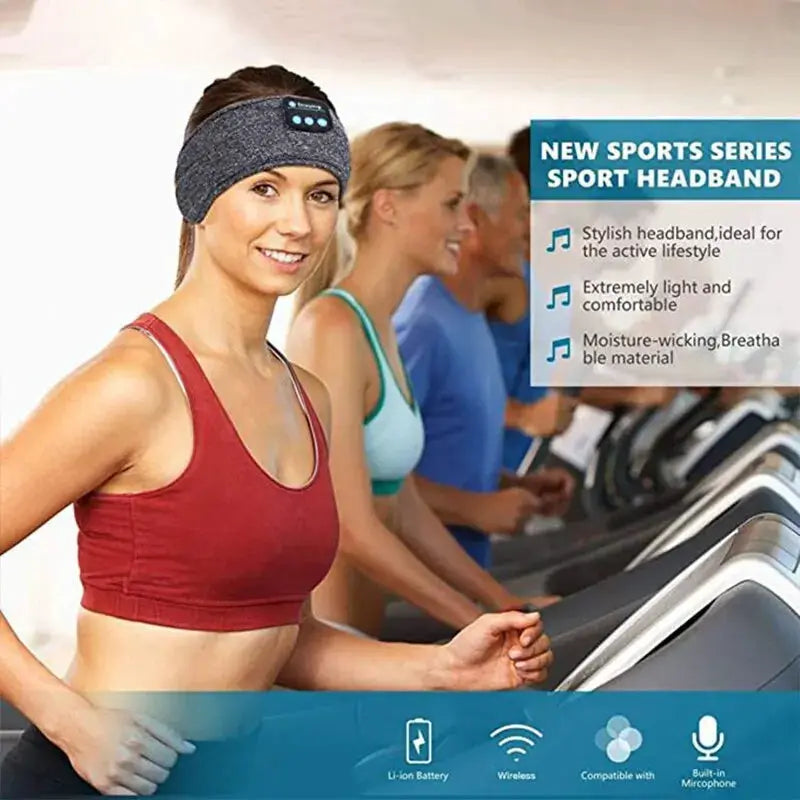 Bluetooth Earphones Sleeping Headband Wireless Headphones With Active Noise Cancellation For Sleep And Sports
