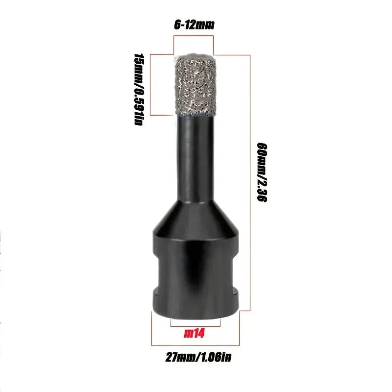 M14 Dry Vacuum Brazed Masonry Hole Saw Diamond Drill Bit Set For Tiles Concrete Ceramic Granite Marble Drilling Tools