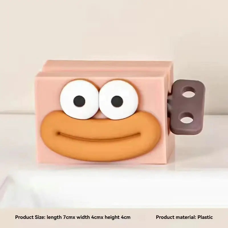 Cartoon Manual Toothpaste Squeezer and Facial Cleanser Roller Stand