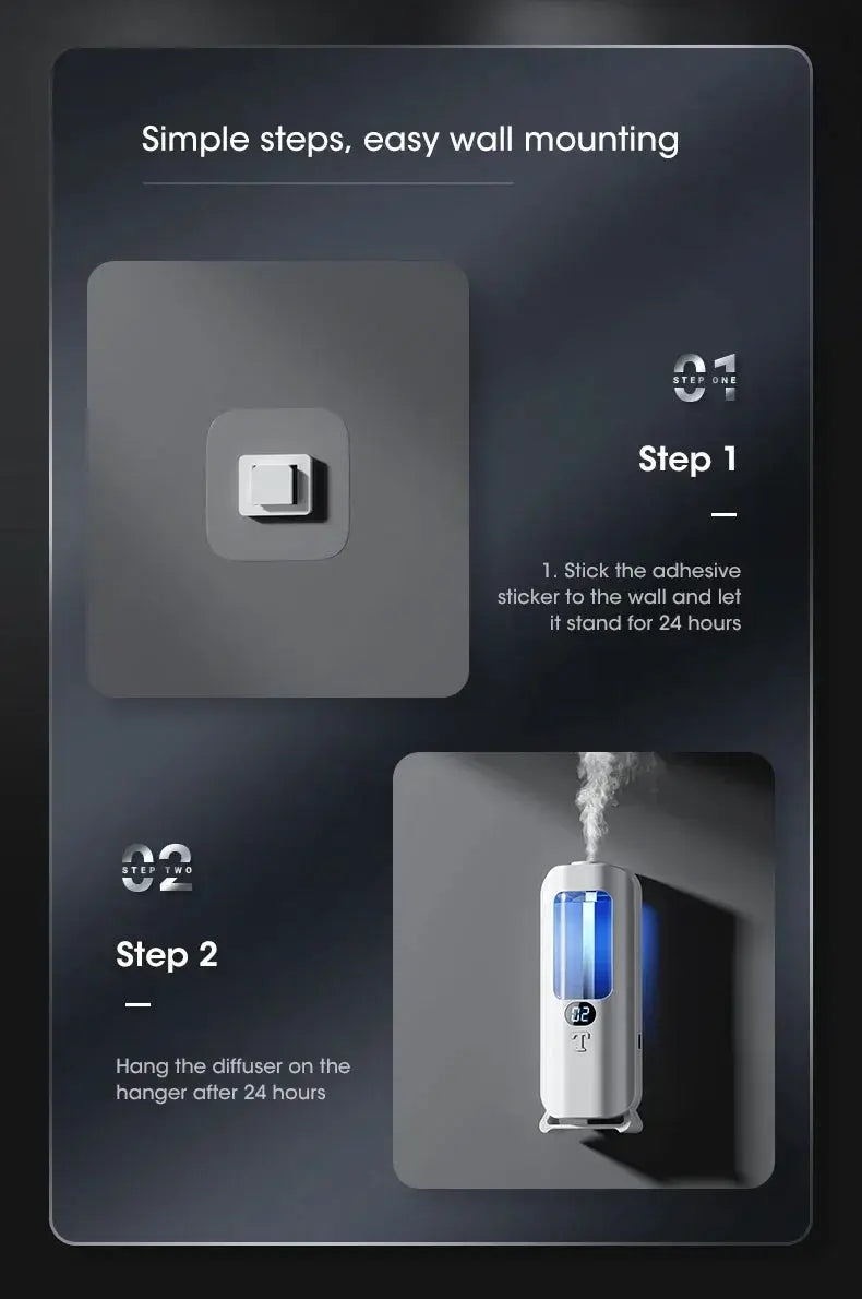 Rechargeable Aromatic Diffuser 5 Modes Essential Oil Diffuser Machine Homemade Perfume Diffuser for Home Car Room Fragrance