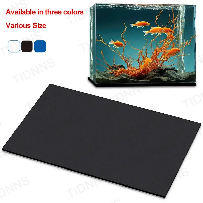Fish Tank Mat Aquarium Anti Slip Pad Shock Absorbing Thickened Black Mat For Turtle Tanks Insulation And Noise Reduction