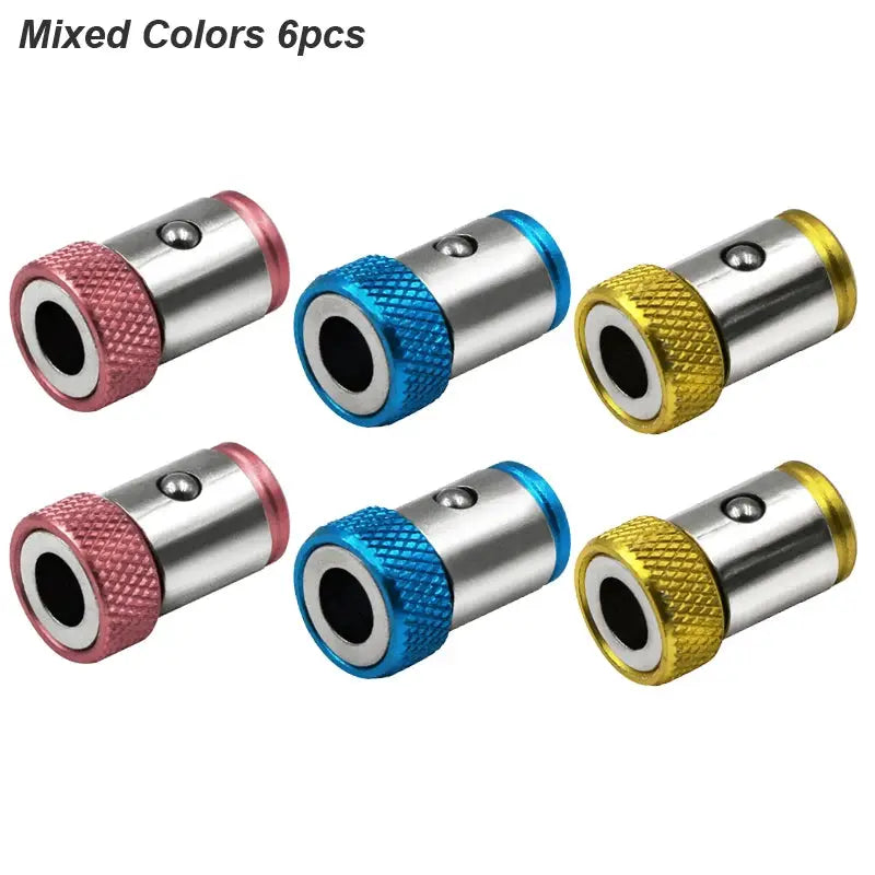 Magnetic Ring Screwdriver Bit Holder for One Quarter Inch Phillips Bits Universal Alloy Anti Corrosion