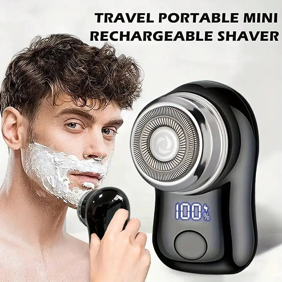 Rechargeable electric shaver for men by Simples Market with digital display, cordless foil razor