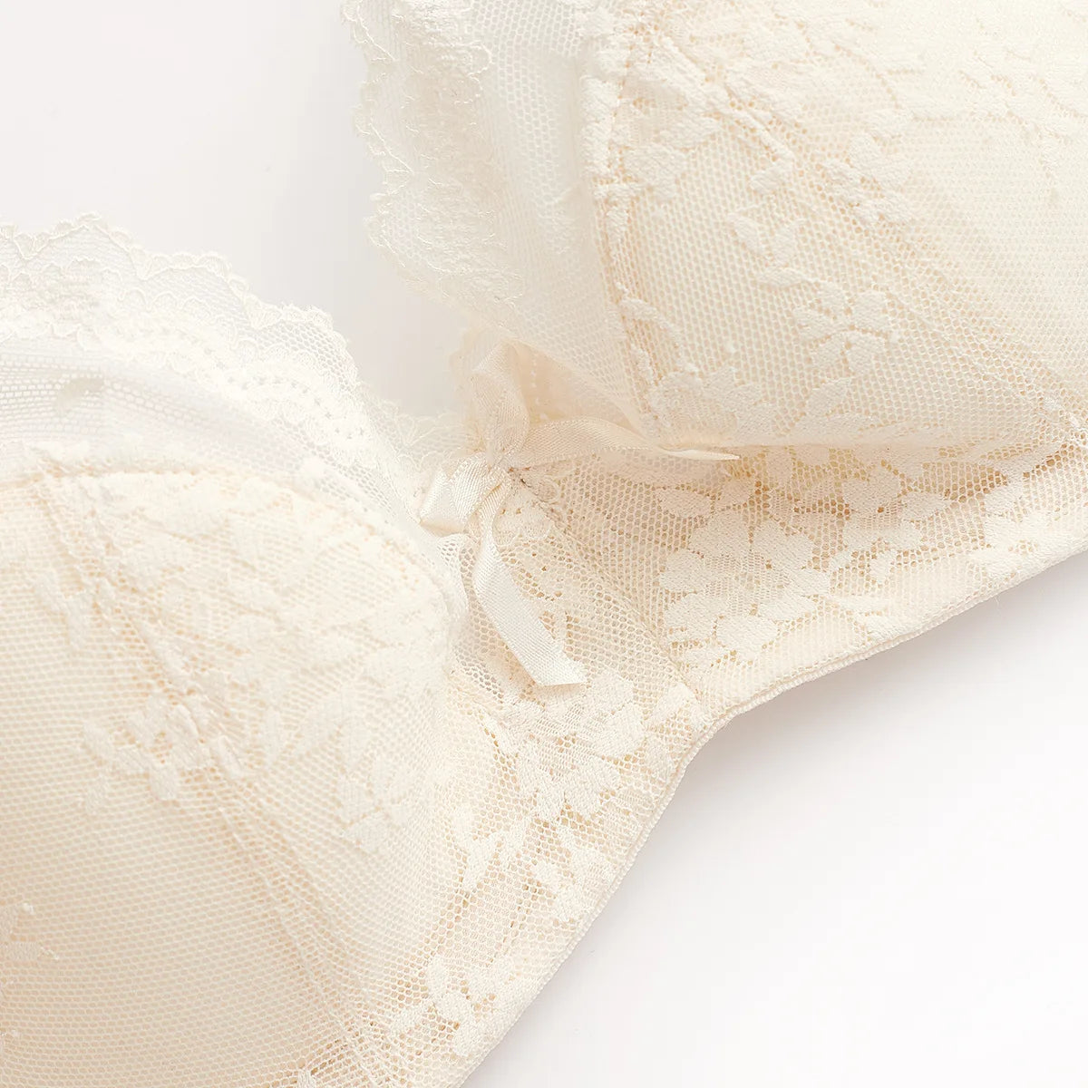 Summer Lace Embroidery Lingerie Set Breathable Push Up Bra Briefs