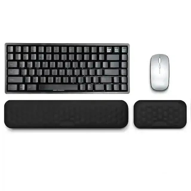 ComfyWrist Two In One Memory Foam Keyboard And Mouse Wrist Rest For Ergonomic Support And Better Posture