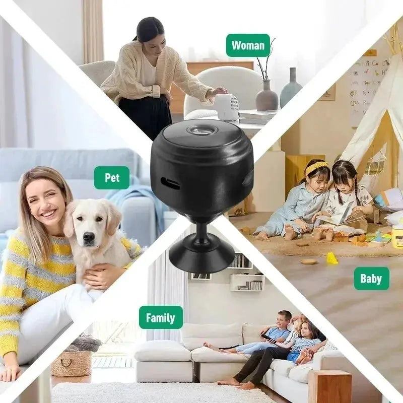 A9 Mini Surveillance Camera With WiFi 1080P HD Night Vision Camcorder For Home Security And Remote Monitoring