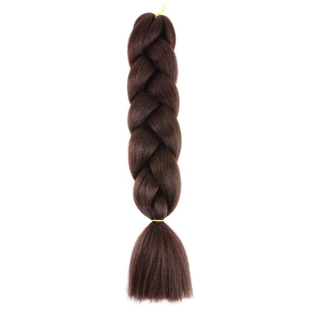Simples Market 24-inch jumbo braiding hair Afro ombre brown synthetic crochet braid extension