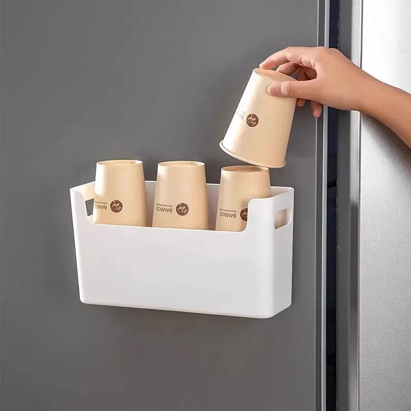 Non Perforated Cling Film Rack Inside Cabinet Wall Shelf Kitchen Organizer Spice Rack Dish Drying Rack Storage