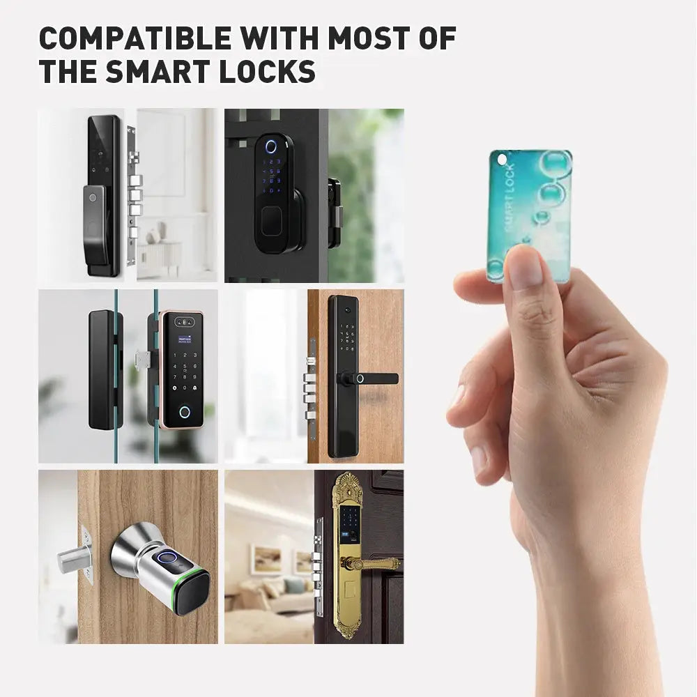 Proximity RFID cards, 13.56MHz M1 IC, 10/20/100 pcs, for Tuya TT smart door locks and elevator access
