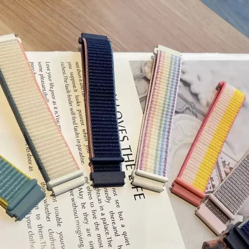 Six nylon loop watch straps for Redmi Watch 5 Active/Lite and Xiaomi Watch S4, 20/22mm, by Simples Market