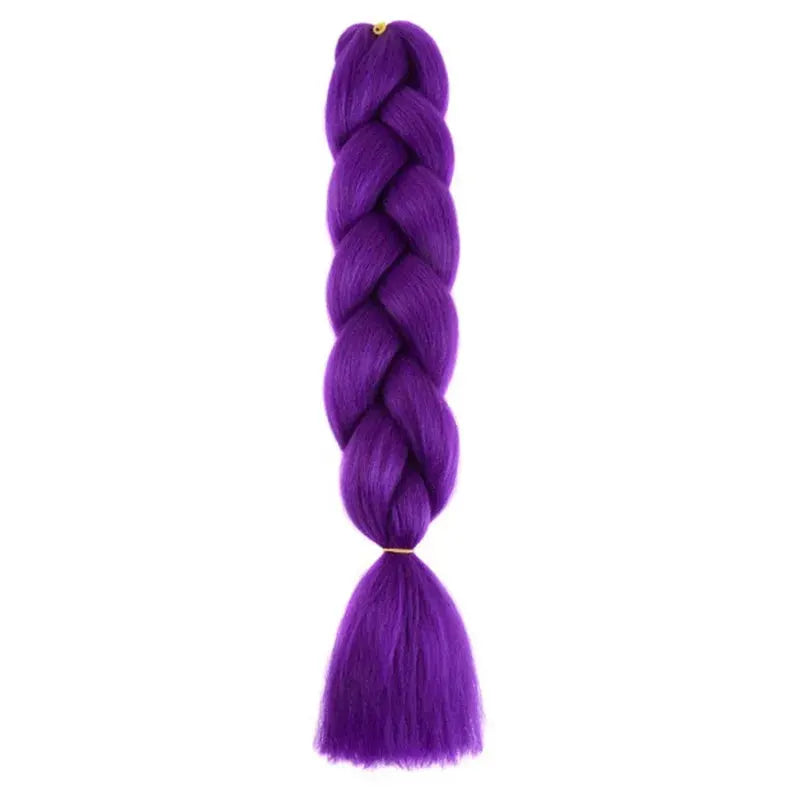 24 Inch Synthetic Long Box Braiding Hair Extensions Yaki Straight Texture For Women Dreadlocks