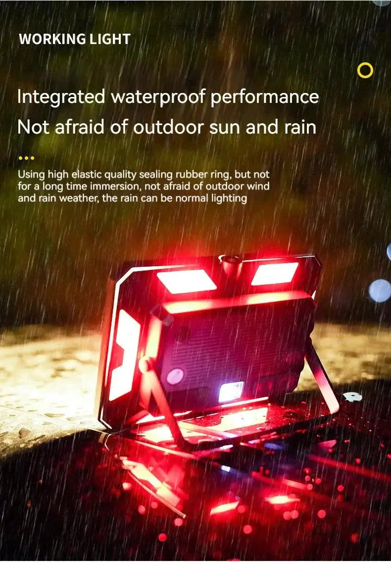 Simples Market LED camping tent light, rechargeable waterproof portable lantern with red LEDs for outdoor use