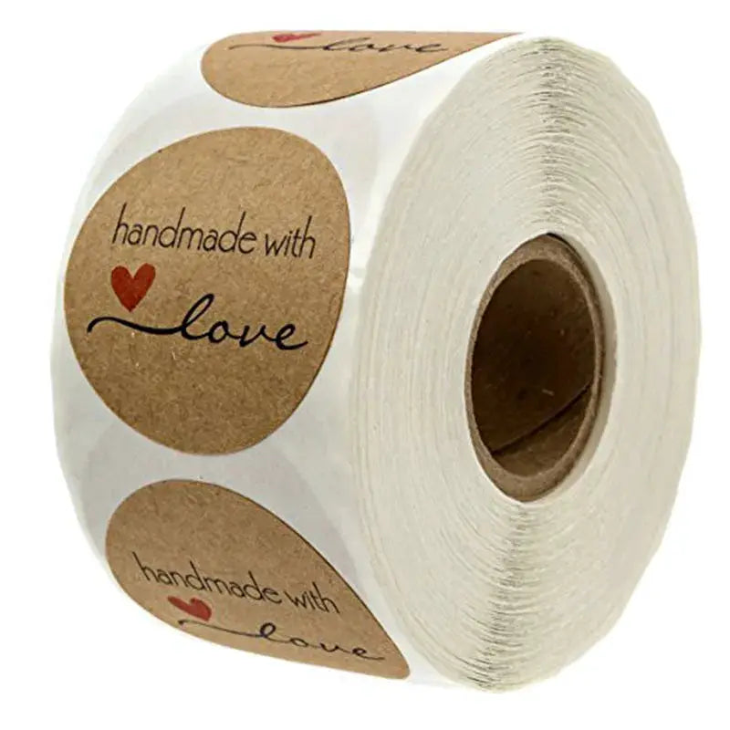 500 Pack Round Kraft Paper Thank You Stickers For Wedding Favors Gift Bags And Packaging