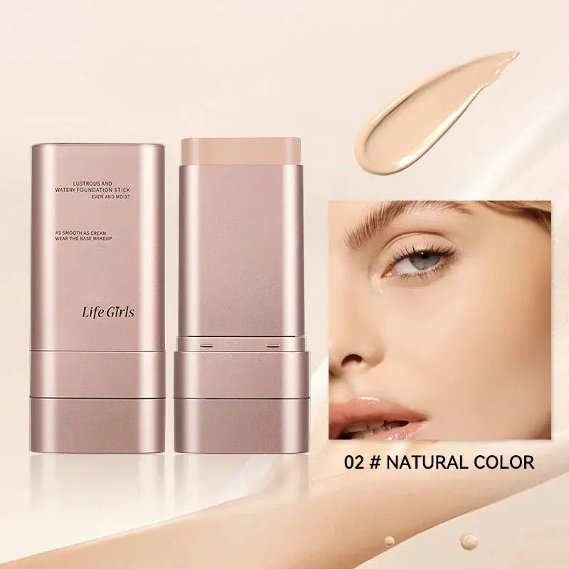 LumaDerm Light And Moist Hydrating Foundation For Natural Looking Hydration Waterproof With Rotating Brush