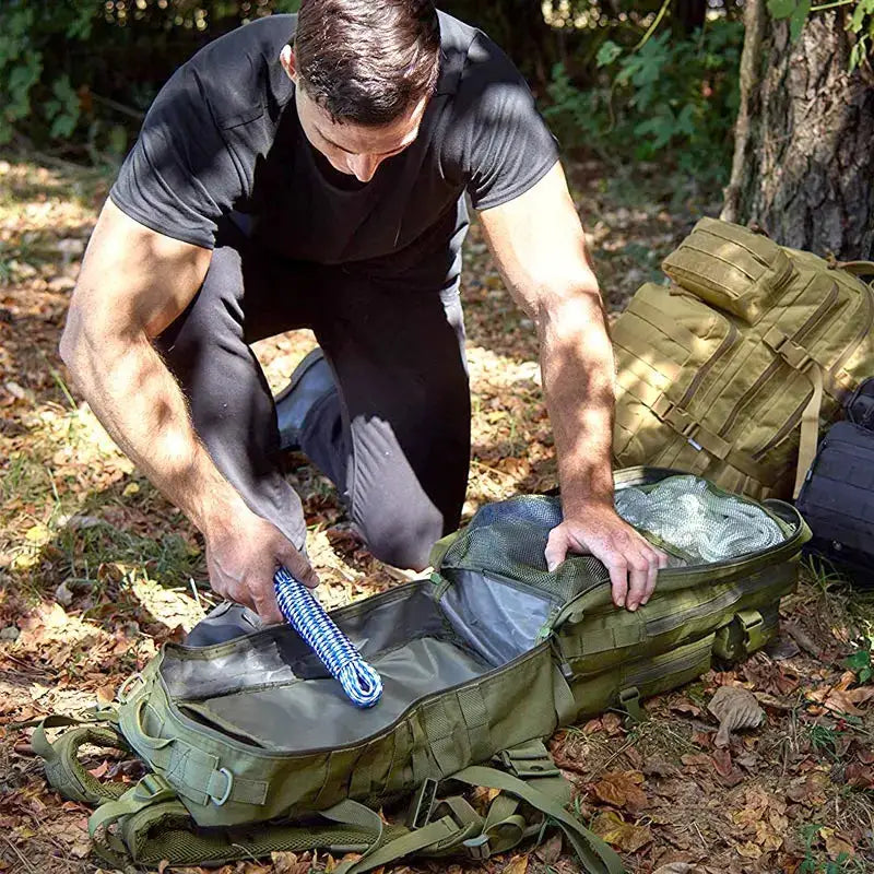 Tactix 50L Tactical Backpack Waterproof Outdoor Travel Large Capacity Rucksack For Men