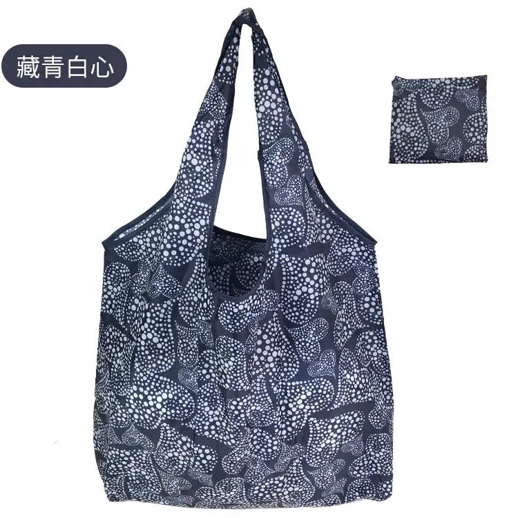 EcoCarry Large Foldable Reusable Tote Bag Made From 190T Polyester For Grocery Shopping Beach Storage