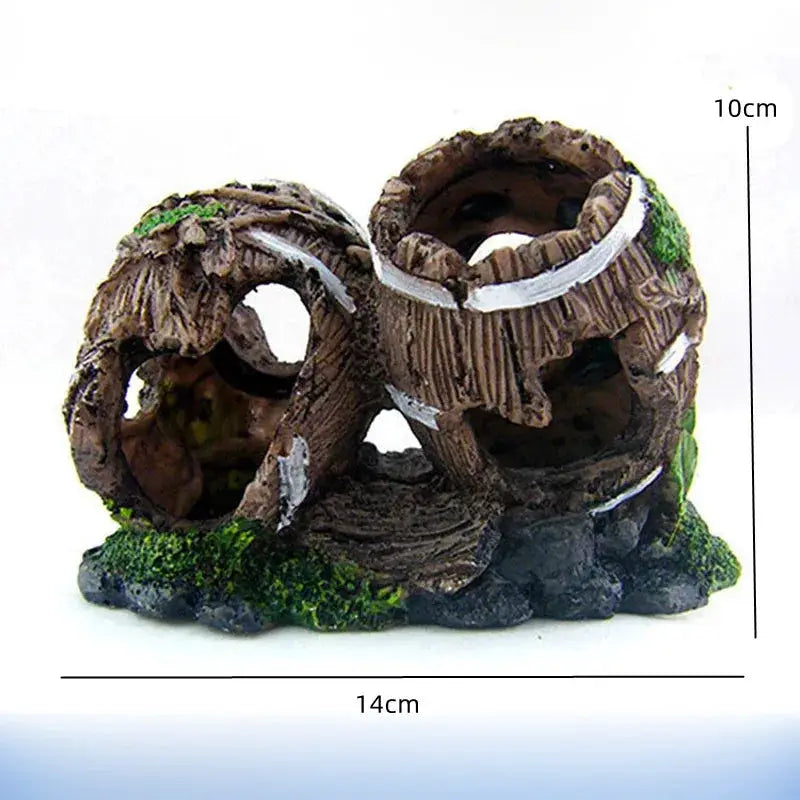 Artificial Bridge Resin Landscape Decoration for Fish Tank Aquarium Ornament and Cave Habitat
