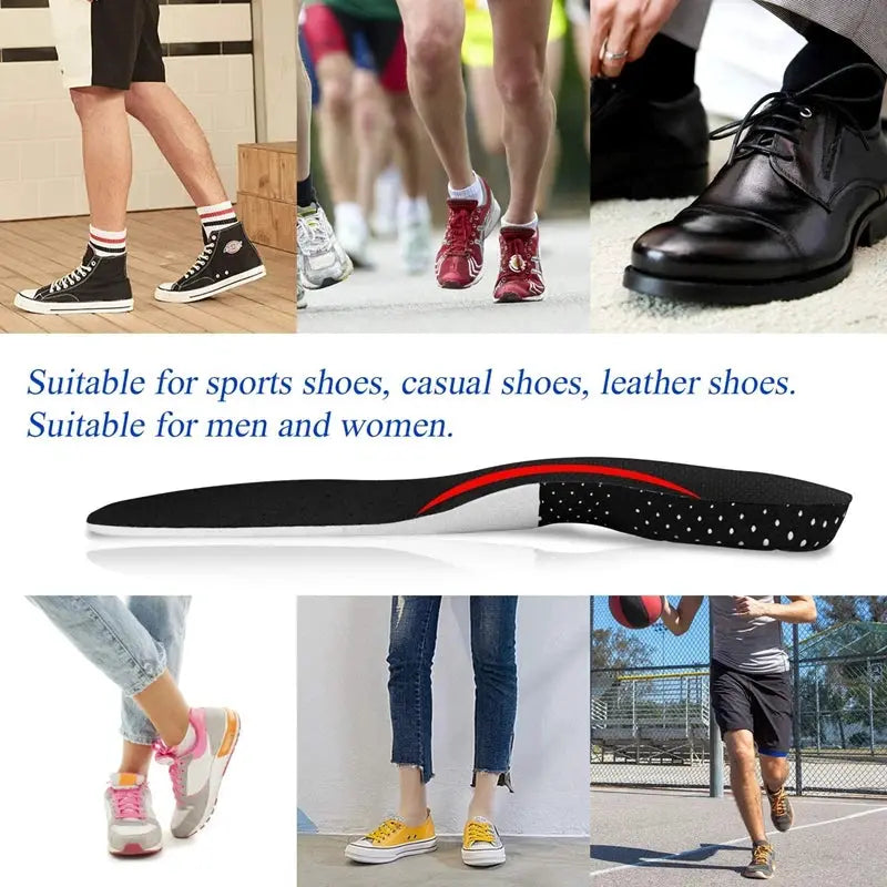 Orthopedic Insoles For Men And Women Memory Foam Gel Insole Arch Support Pads For Sports Shoes And Running