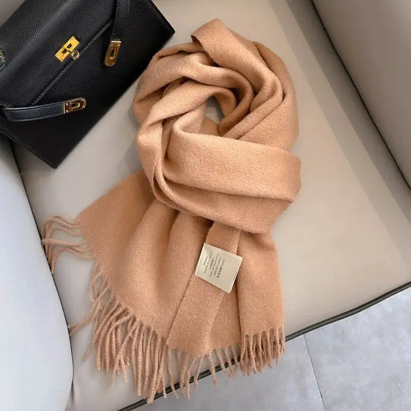 NordicWeave Winter Narrow Wool Scarf 28 Color Options 100 Percent Wool Lightweight Yet Warm Unisex