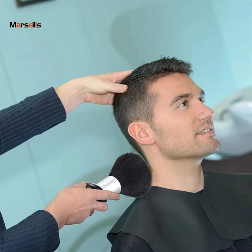 Marseilis Soft Neck Brush Dust Remover For Hair Cutting Neckline And Facial Cleaning Salon Tools