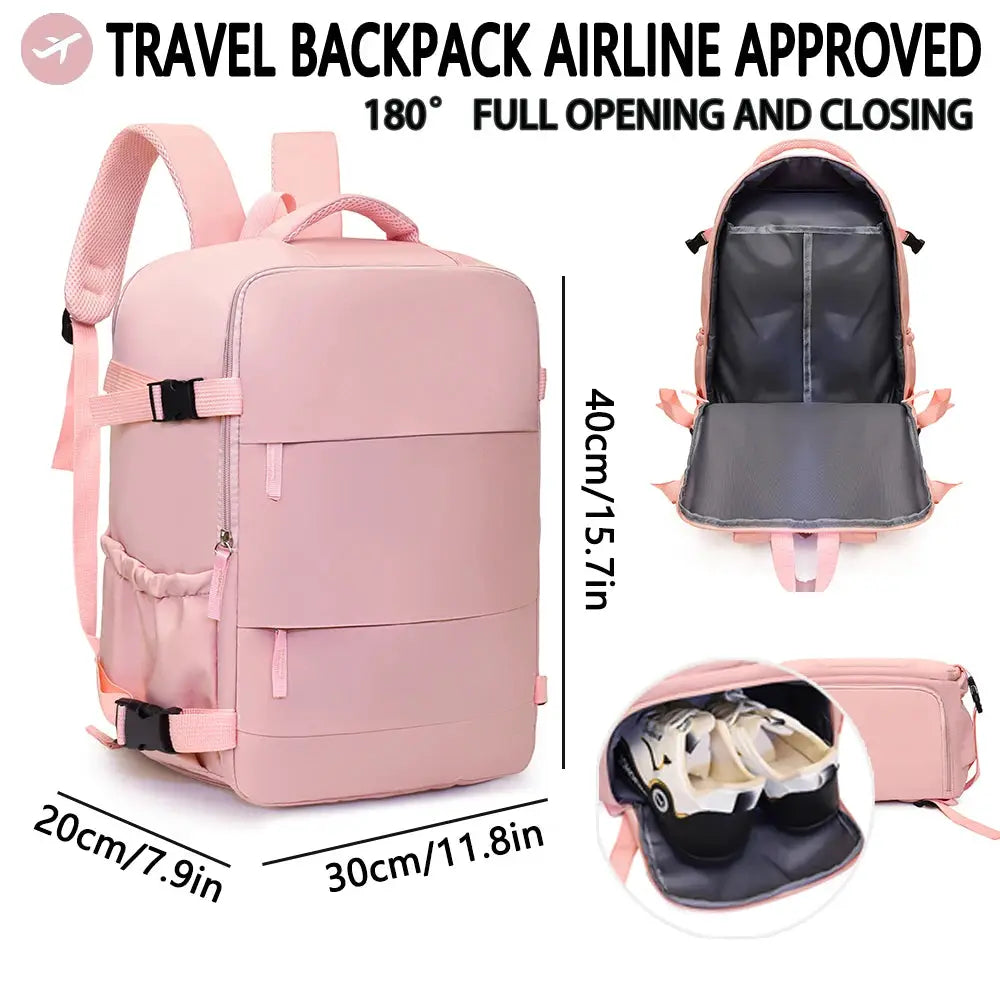SkyCarry Travel Backpack Airline Approved 20L Lightweight Computer Backpack For EasyJet And Wizz Air