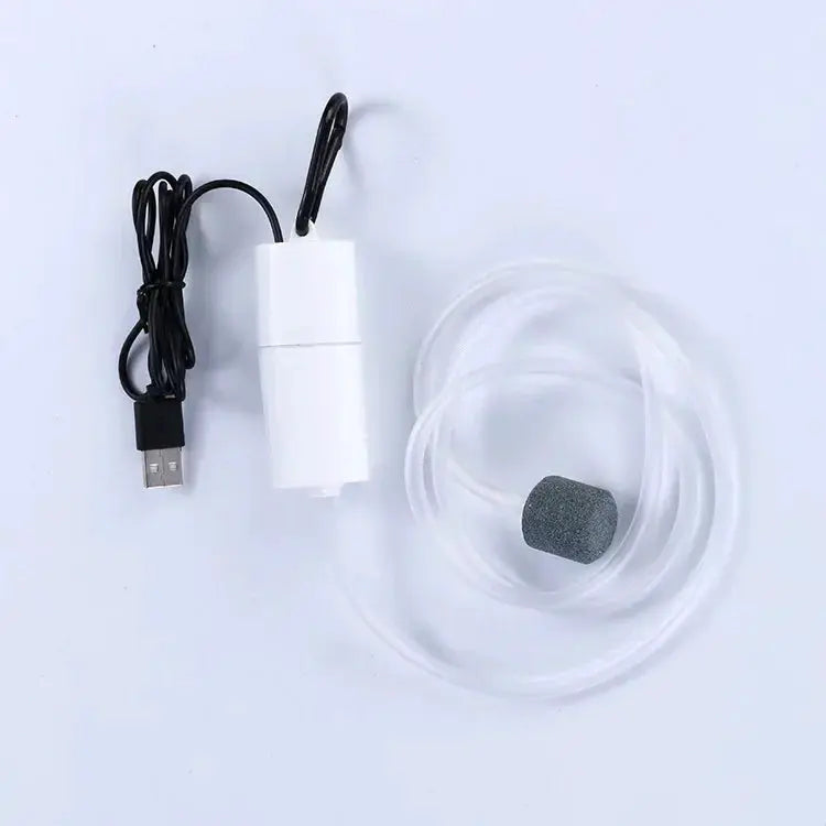 USB Powered Silent Aquarium Air Pump Portable Mini Oxygenator For Fish Tanks Aerator 5V 1W