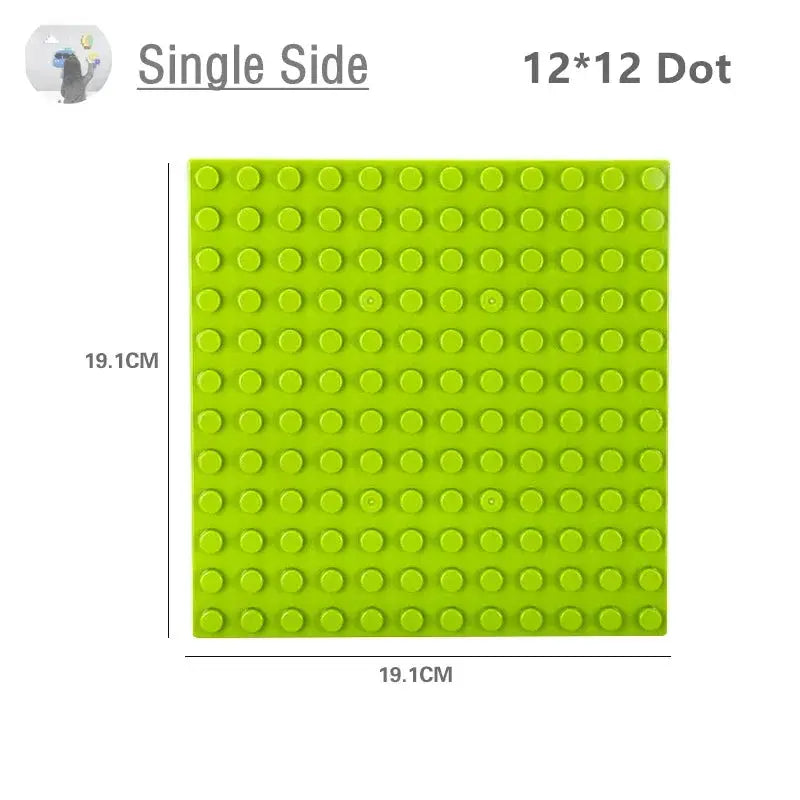 9 Sizes Big Building Plastic Blocks Base Plates Compatible With Large Bricks And Assembly Figures For Kids Toys