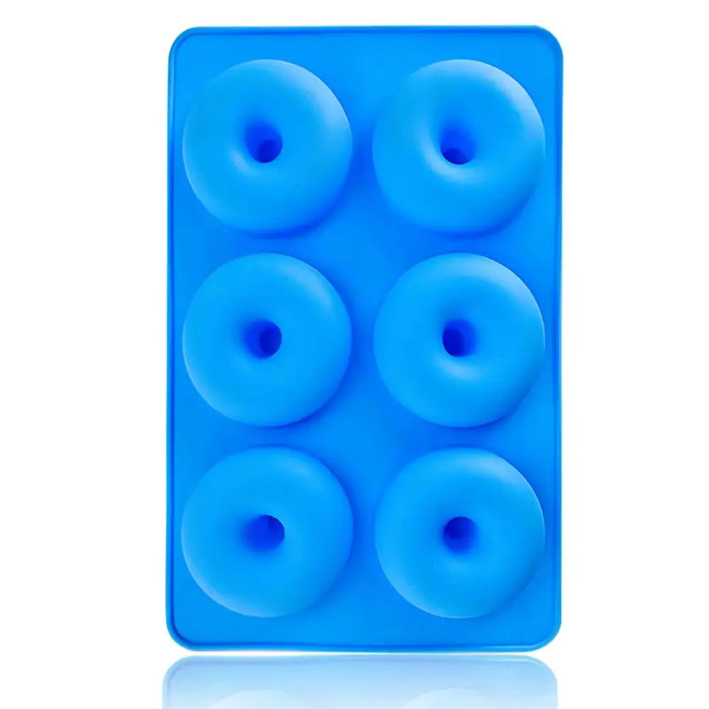 Six Hole Silicone Donut Mold Baking Pan Nonstick Flexible Donut Mold For Donuts Muffins Bagels Desserts DIY Tools