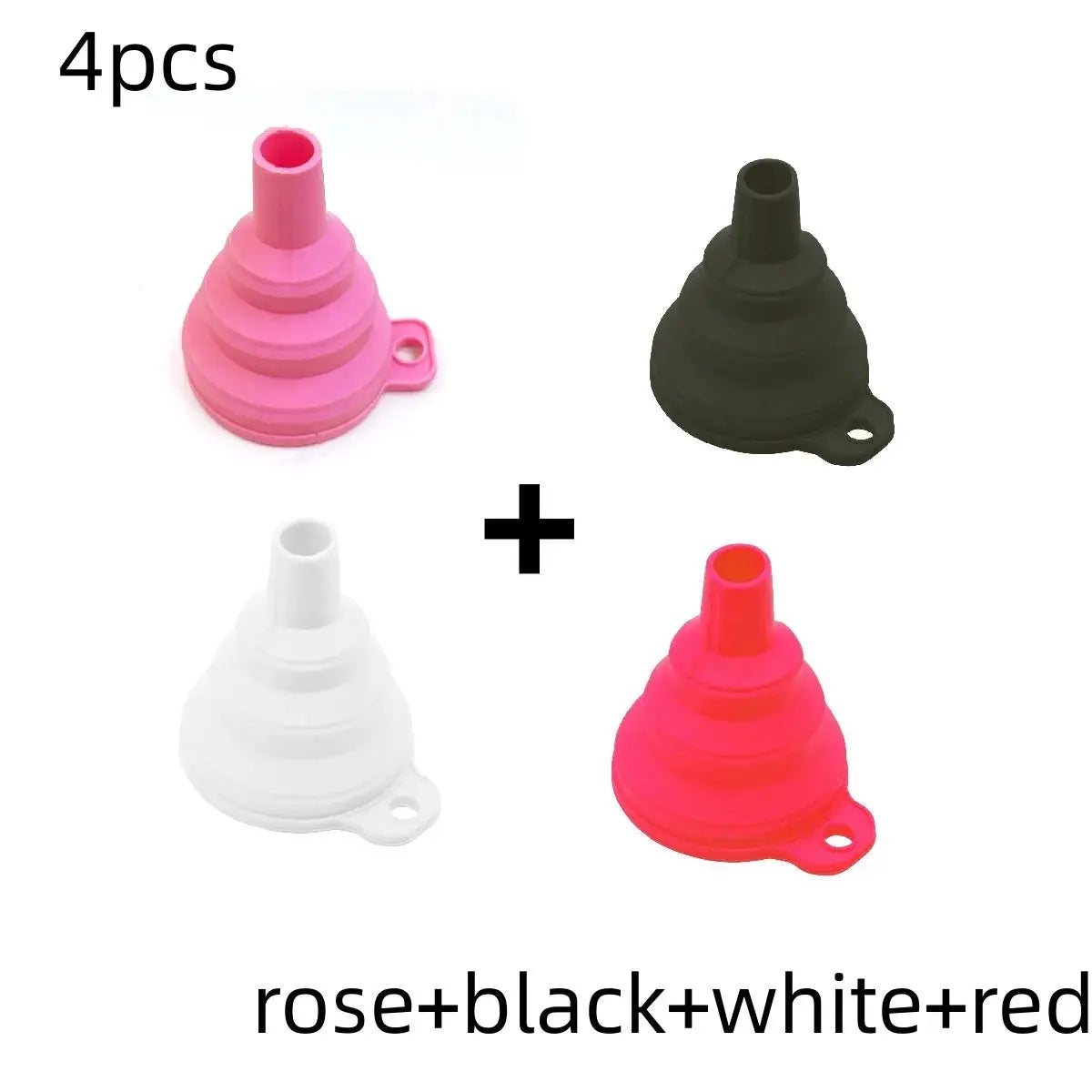 Mini Foldable Silicone Funnel Collapsible Portable Fuel Hopper Oil Beer Kitchen Accessories