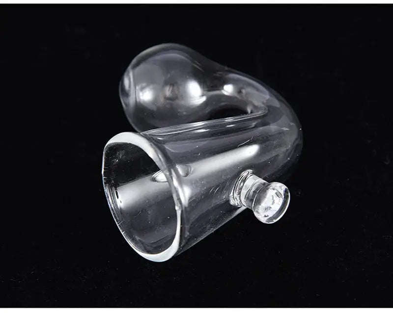 Transparent glass aquarium CO2 drop checker for monitoring CO2 levels
