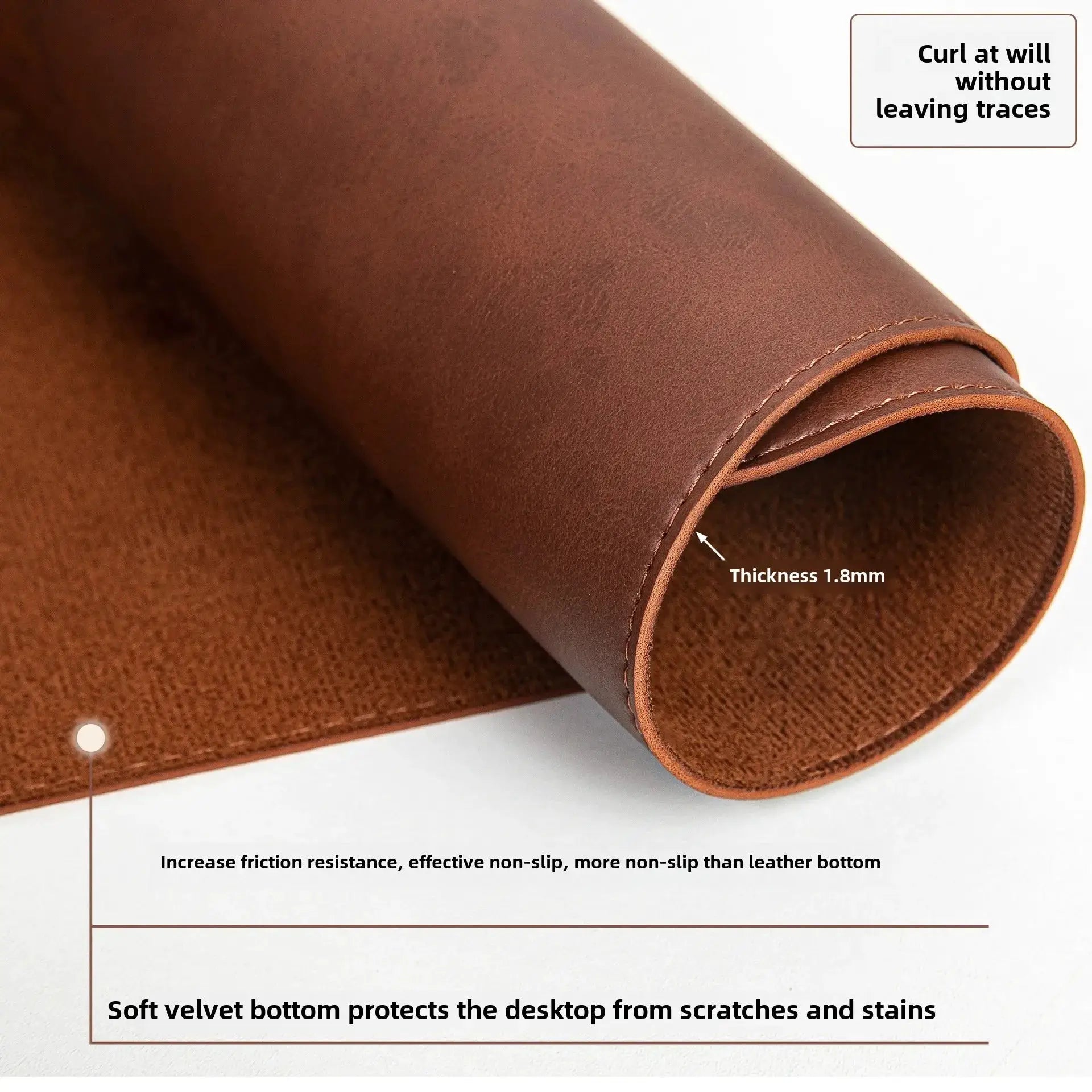 Large Waterproof PU Leather Desk Pad Mouse Pad Desk Mat Non Slip Protective Cover Easy To Clean Keyboard Mats