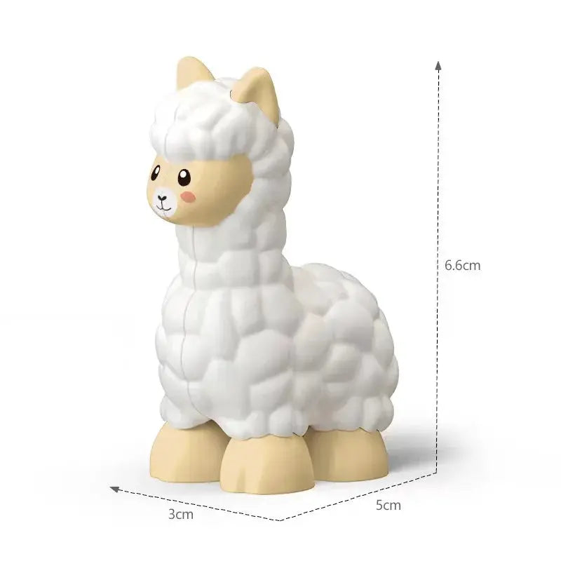 Big Building Blocks Zoo Animals Set Compatible Large Bricks For Kids Fun Assembly Toys Party Gift