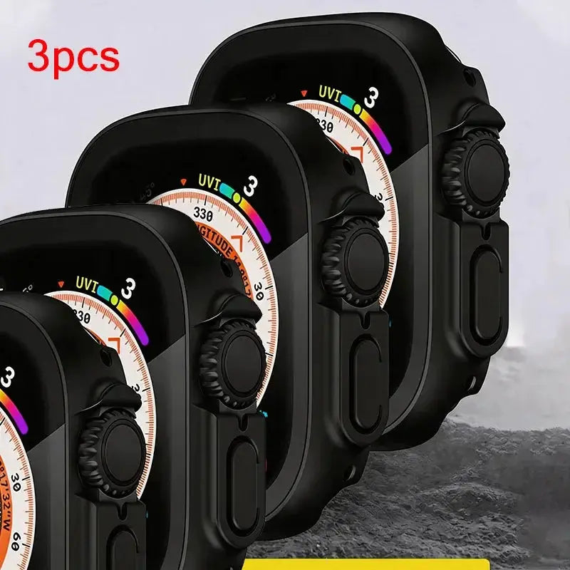 For Apple Watch Ultra 3 49mm 2026 PC Bumper+Screen Protector Tempered Glass+Cover for apple watch Case ultra 2/Ultra Accessories
