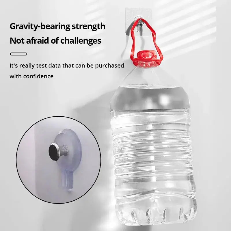 10 Pieces Transparent Traceless Self Adhesive Wall Nails For Photos Frames Murals Multipurpose Hangers No Drilling
