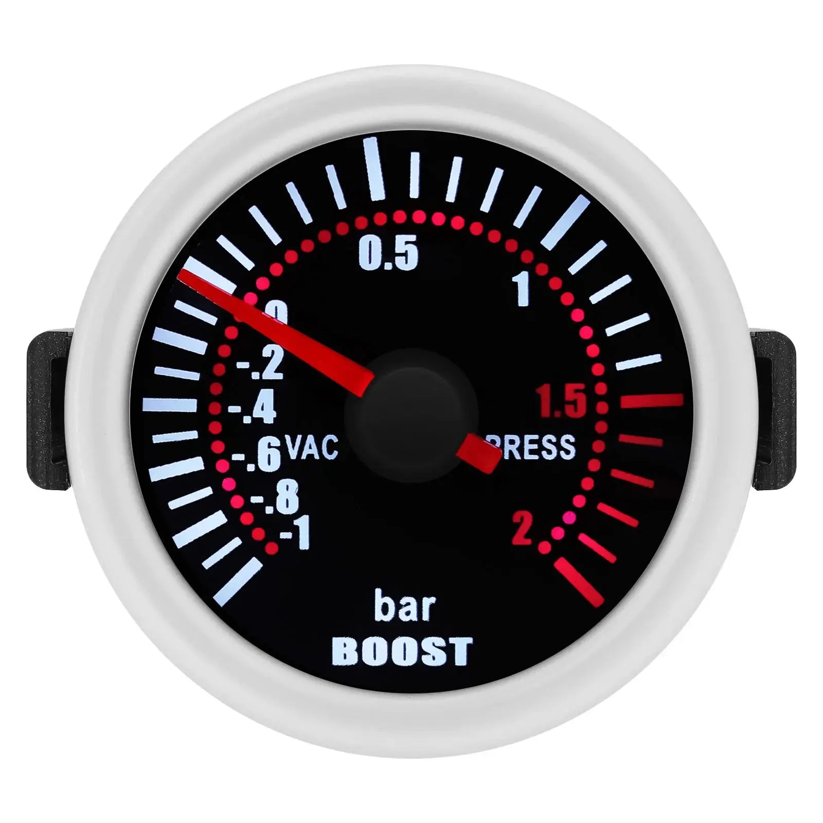 Boost gauge 52mm (2 in) with white LED smoke lens and sensor by Simples Market