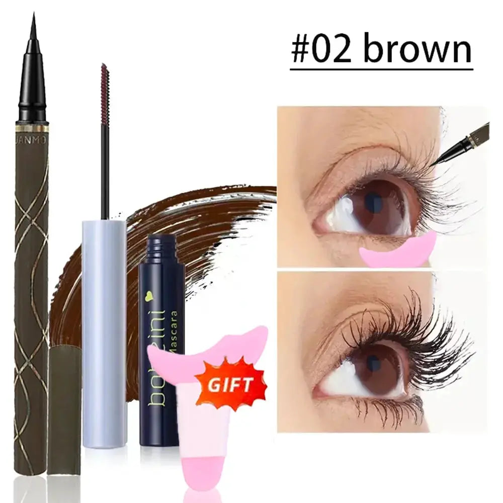 Silk Fiber Curling Mascara With Ultra Fine Brush For Precision Lengthening And Volumizing Waterproof Smudge Proof