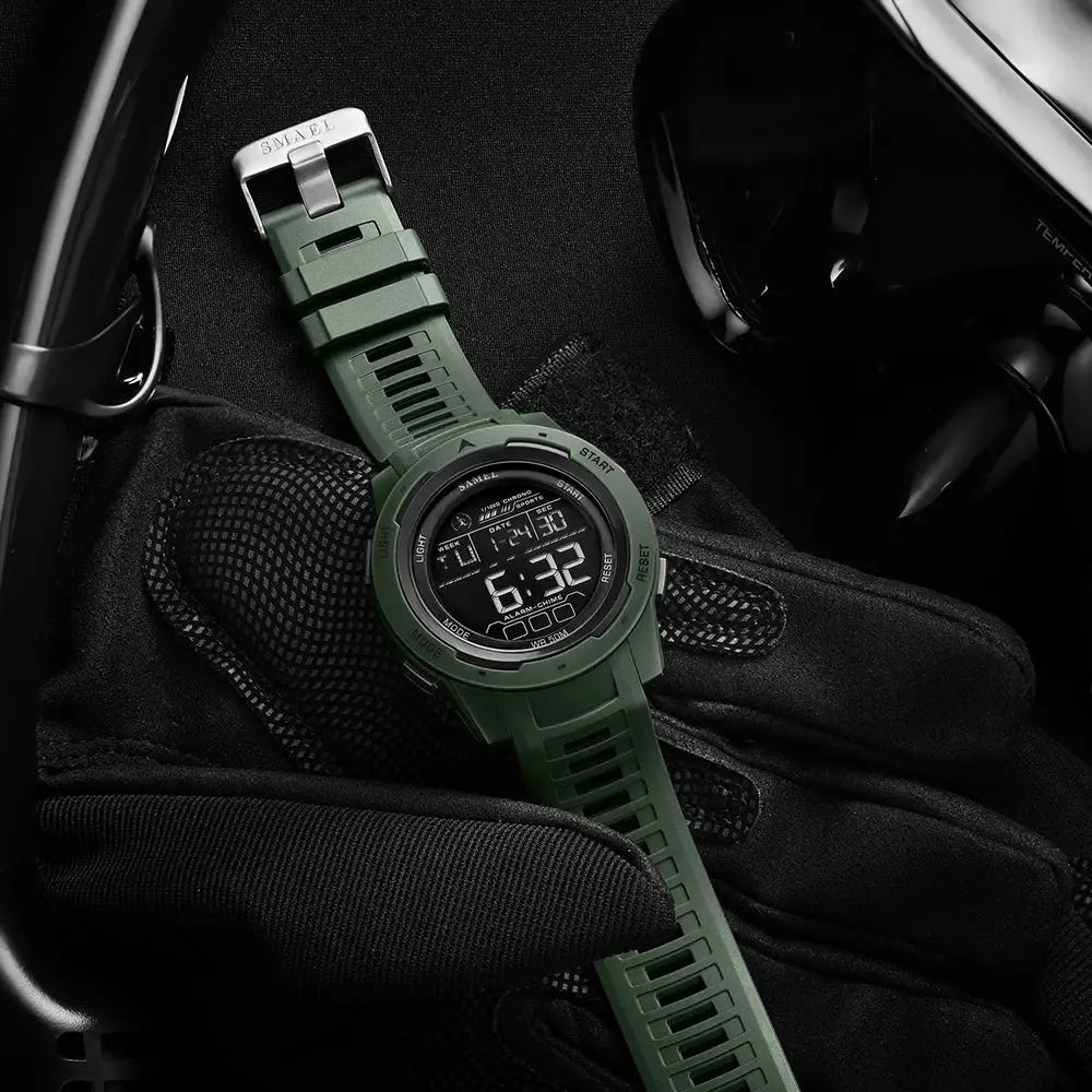 SMAEL 8105 Digital Watch For Men 50 Meter Waterproof Sports LED Backlight Stopwatch