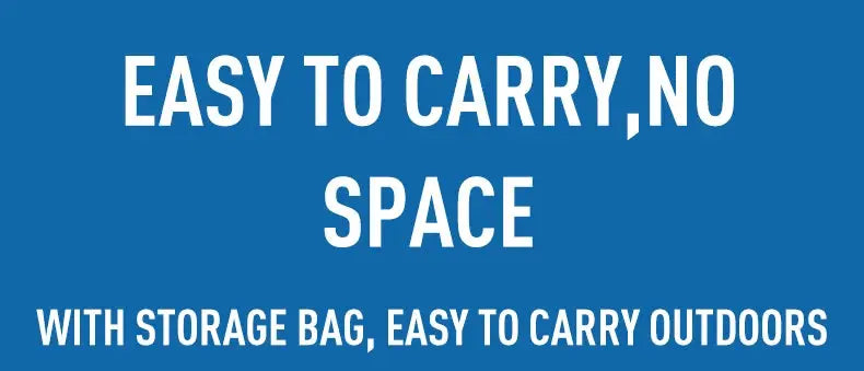 LNGXO hiking pants banner ad on blue background with white text about easy-to-carry storage bag for outdoors
