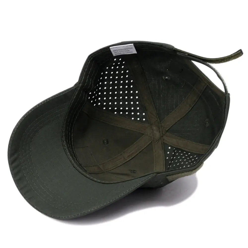 Mens Camouflage Baseball Cap Breathable Sun Protection Hat For Outdoor Sports Hunting Hiking Camping Beach Fishing
