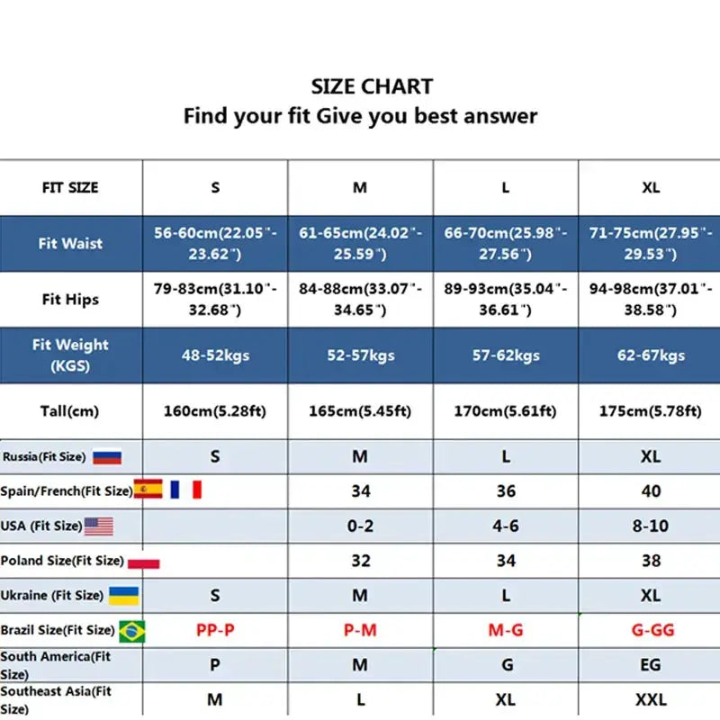 FINETOO lace floral boyshorts underwear size chart showing S–XL waist and hip measurements