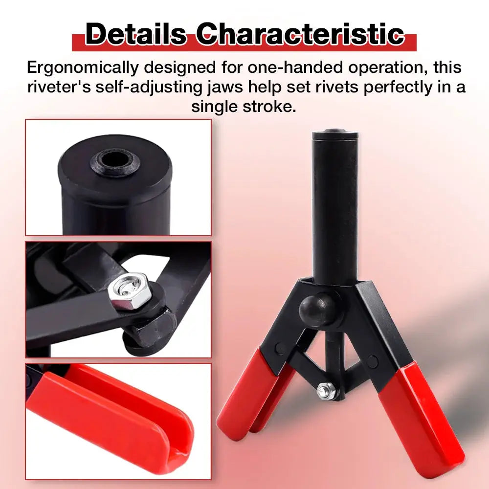 Plastic Rivet Gun Kit For Fastening Door Panels And Automotive Interiors With Nylon Blind Rivets