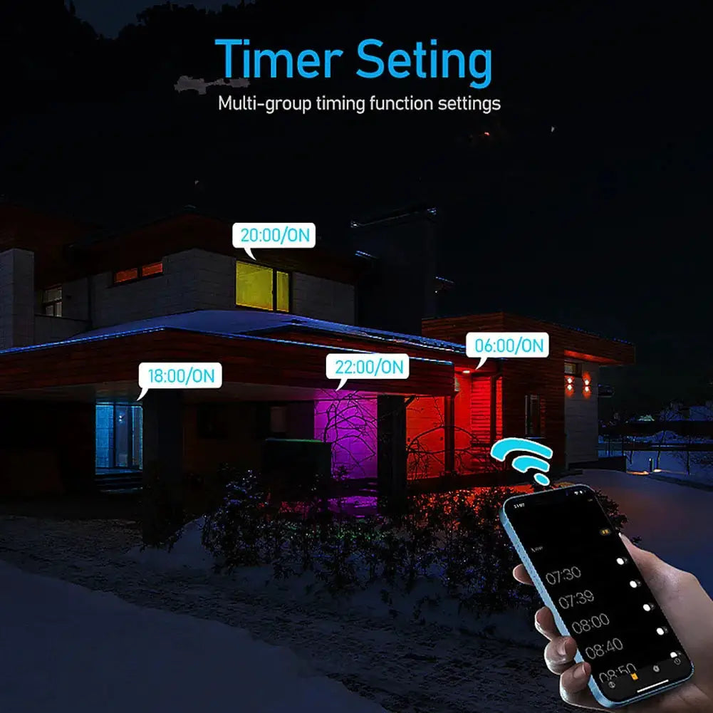 LED downlight system, 10W RGB CW full-color, dimmable AC85-265V with Tuya app control for ceiling recessed lighting