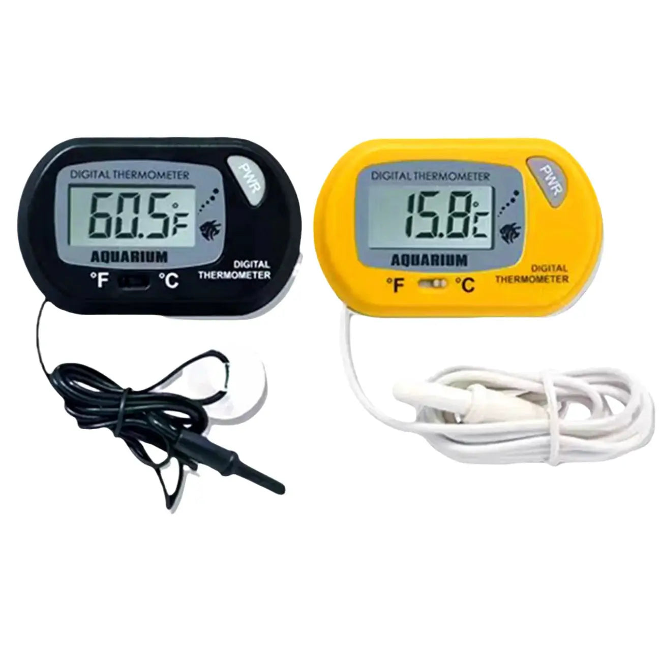Digital Aquarium Thermometer With Probe Suction Cup For Fish Tank Water Temperature Measurement