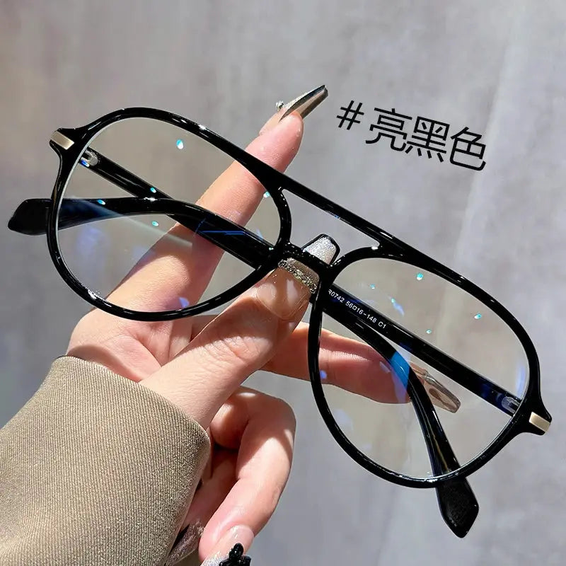 Pilot Large Frame Anti Blue Light Reading Glasses Unisex Lightweight Frames With High Definition Lenses