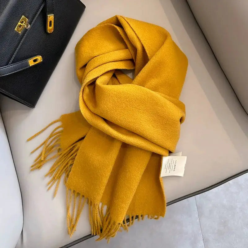 NordicWeave Winter Narrow Wool Scarf 28 Color Options 100 Percent Wool Lightweight Yet Warm Unisex