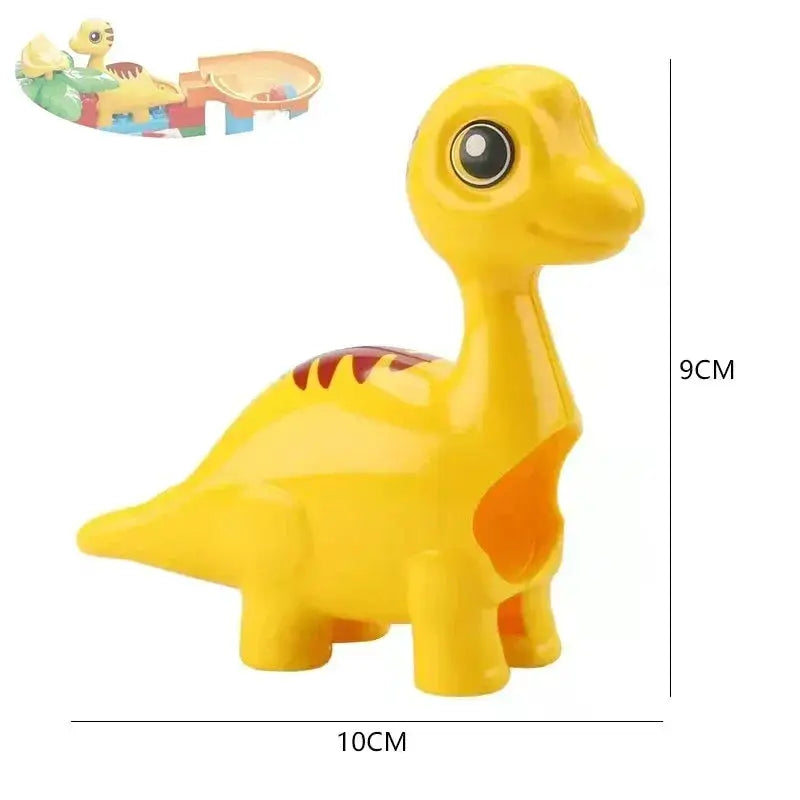 Big Size Building Blocks Marble Race Run Maze Educational Toy For Kids With Large Bricks And Ball Chute Giraffe Gift